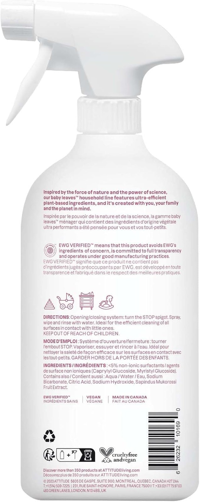 Baby & Kids Toy Cleaner Spray, EWG Verified, Multi-Surface Cleaner for Toys, …