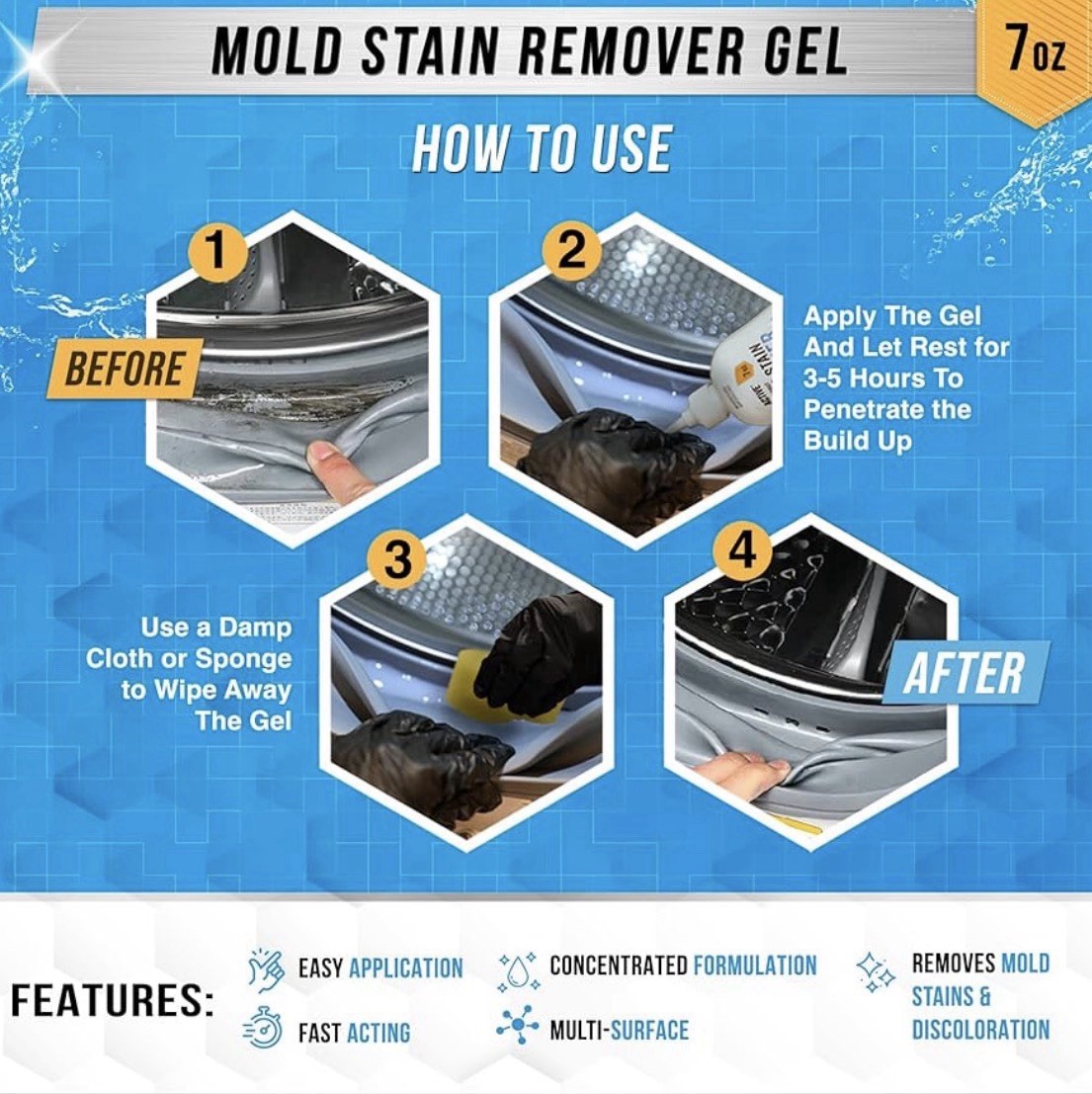 Active Seal & Grout Mold Stain Remover, 7 fl oz