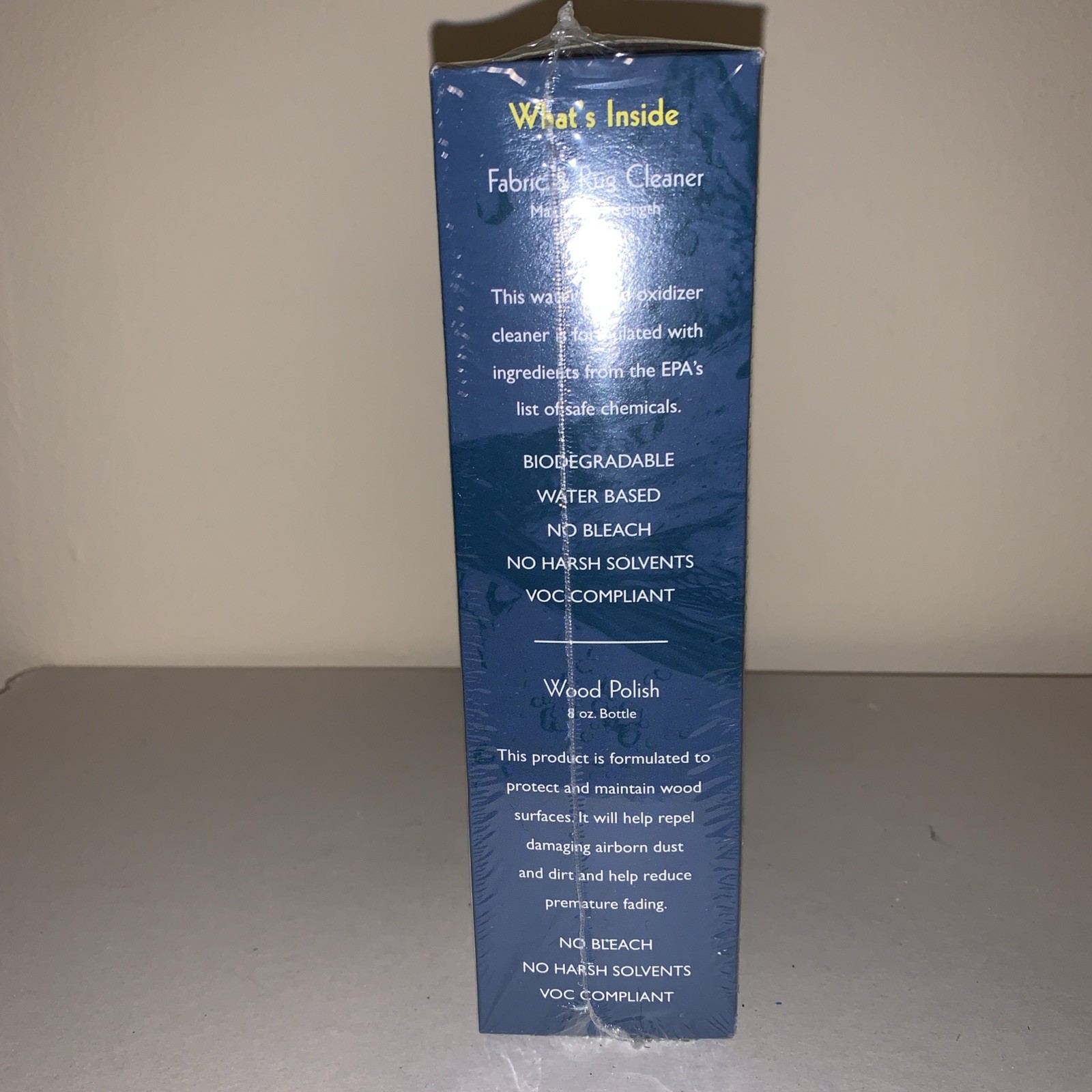 Bob’s For Green Living Furniture Care Kit Fabric And Rug Cleaner/Wood Polish New