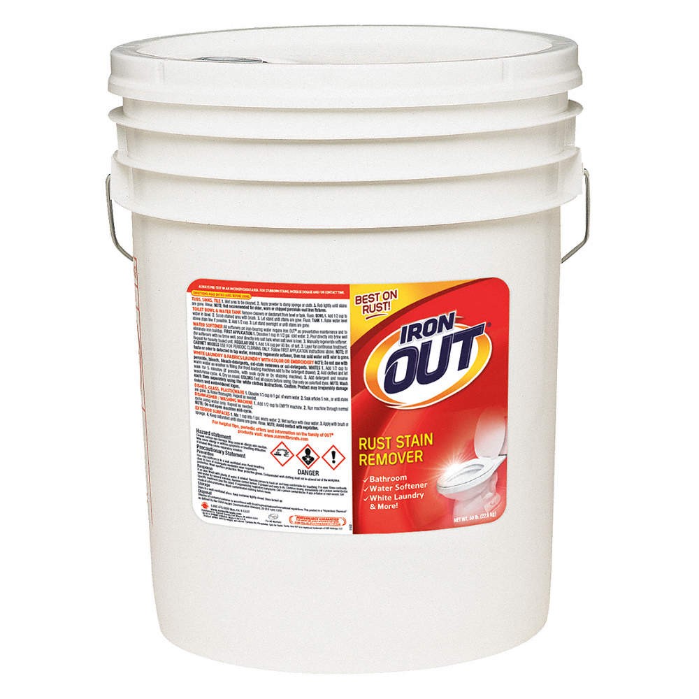 IRON OUT Rust Stain Remover,6.25 gal,Bucket 4YJW5