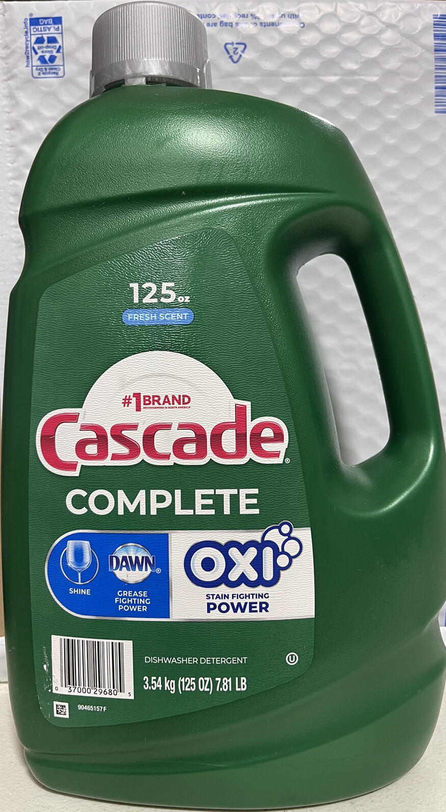 Cascade Complete Gel + Oxi Dishwasher Detergent (125 fl. oz.)