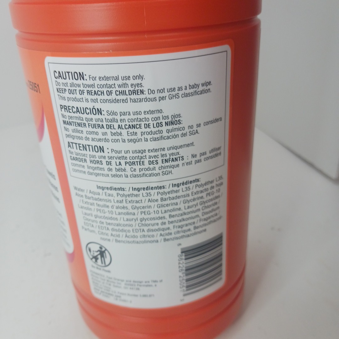Permatex 25051 Fast Orange Hand Cleaner Wipe 72 Count SEALED NEW