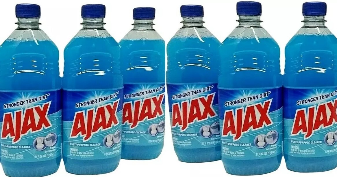 ( LOT 6 Bottles ) Ajax FRESH BATHROOM All Purpose Cleaner 16.9 oz Ea Bottle