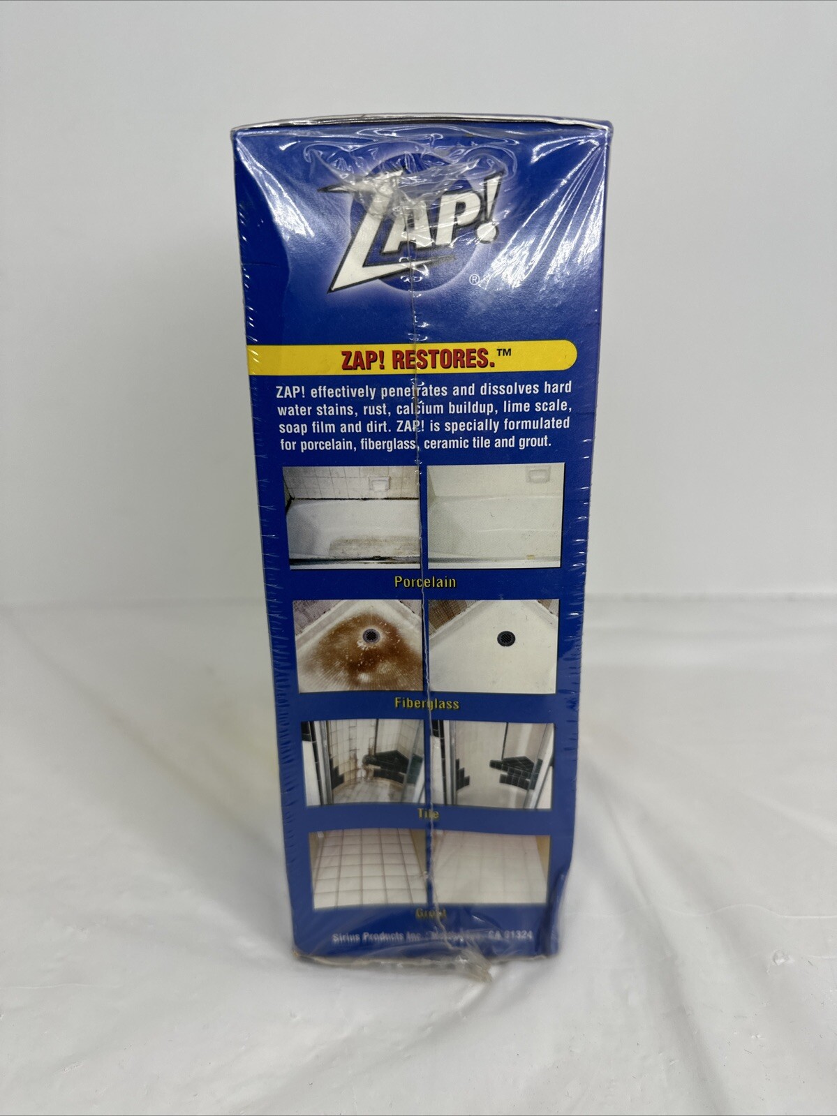 ZAP Twin Pack Professional Cleaner Restorer 16 oz Tile Grout Porcelain Colored