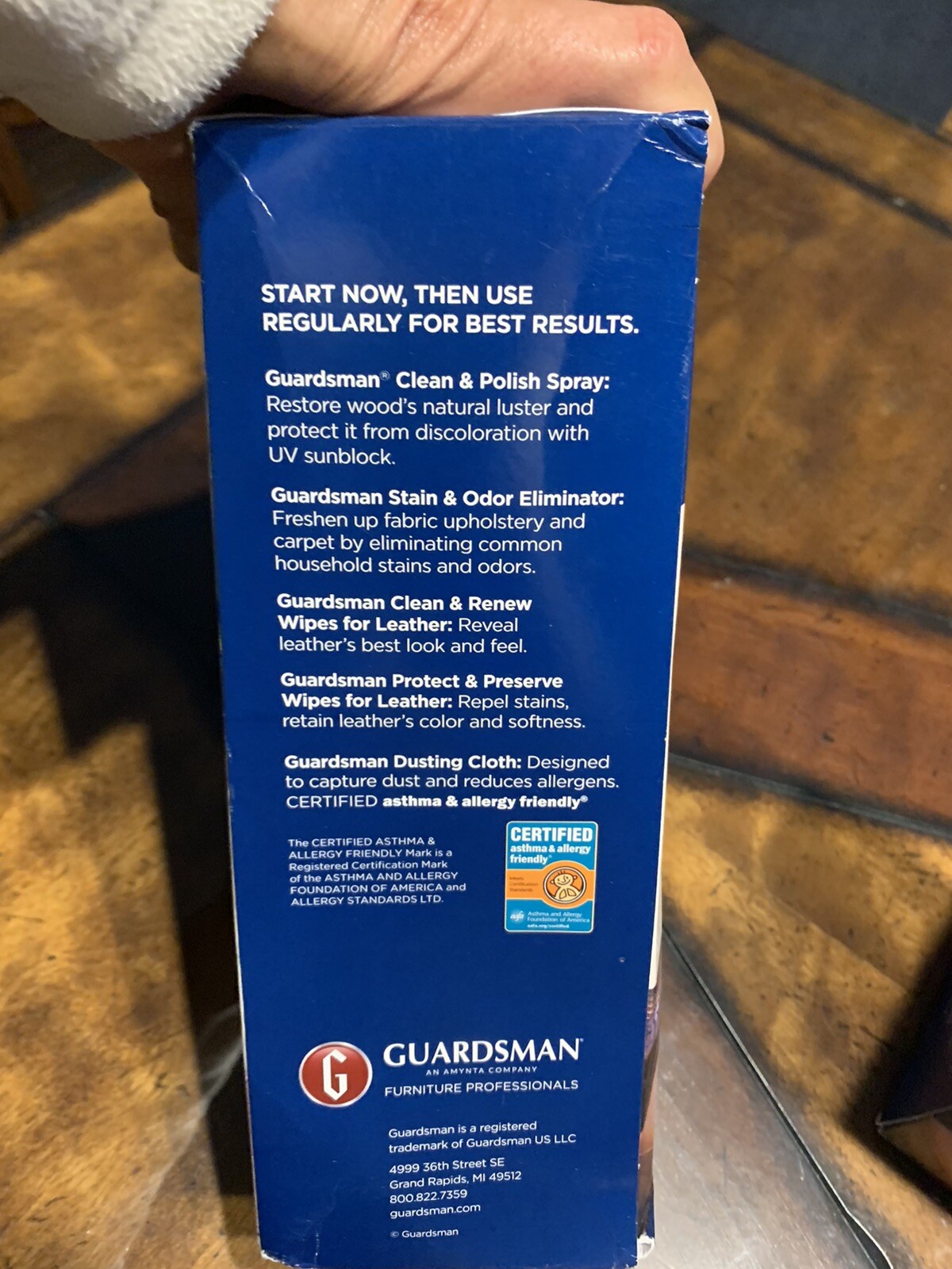 Guardsman Furniture Care Starter Kit Prof Cleaner f/Fabric Wood Leather New
