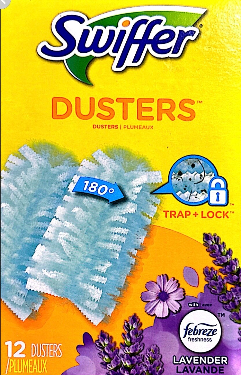 Swiffer Dusters, Lasting Freshness Febreze Lavender Scent, Blue 12 Ct Refills