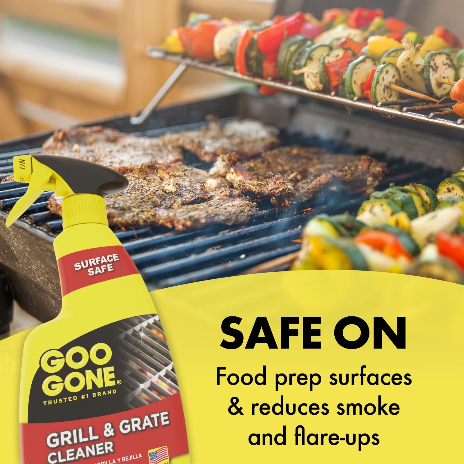 Grill and Grate Cleaner – 24 Ounce – Cleans Cooking Grates and Racks