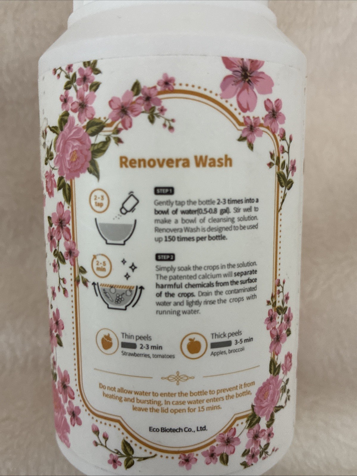 Renovera Fruit Vegetable Wash | Gentle Enough for Baby and Kitchen Items 5.3oz