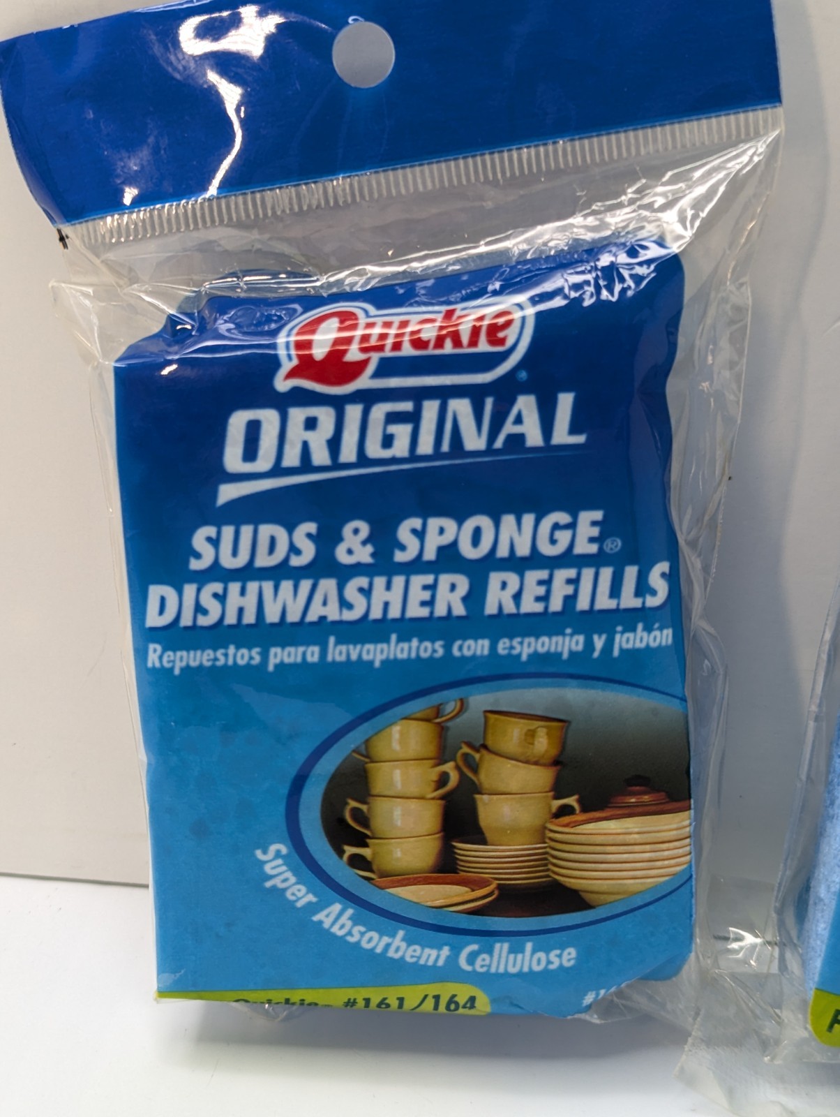 2 Packs Quickie Original Suds & Sponge Dishwasher Refills #161/164 (2 Per Pack)