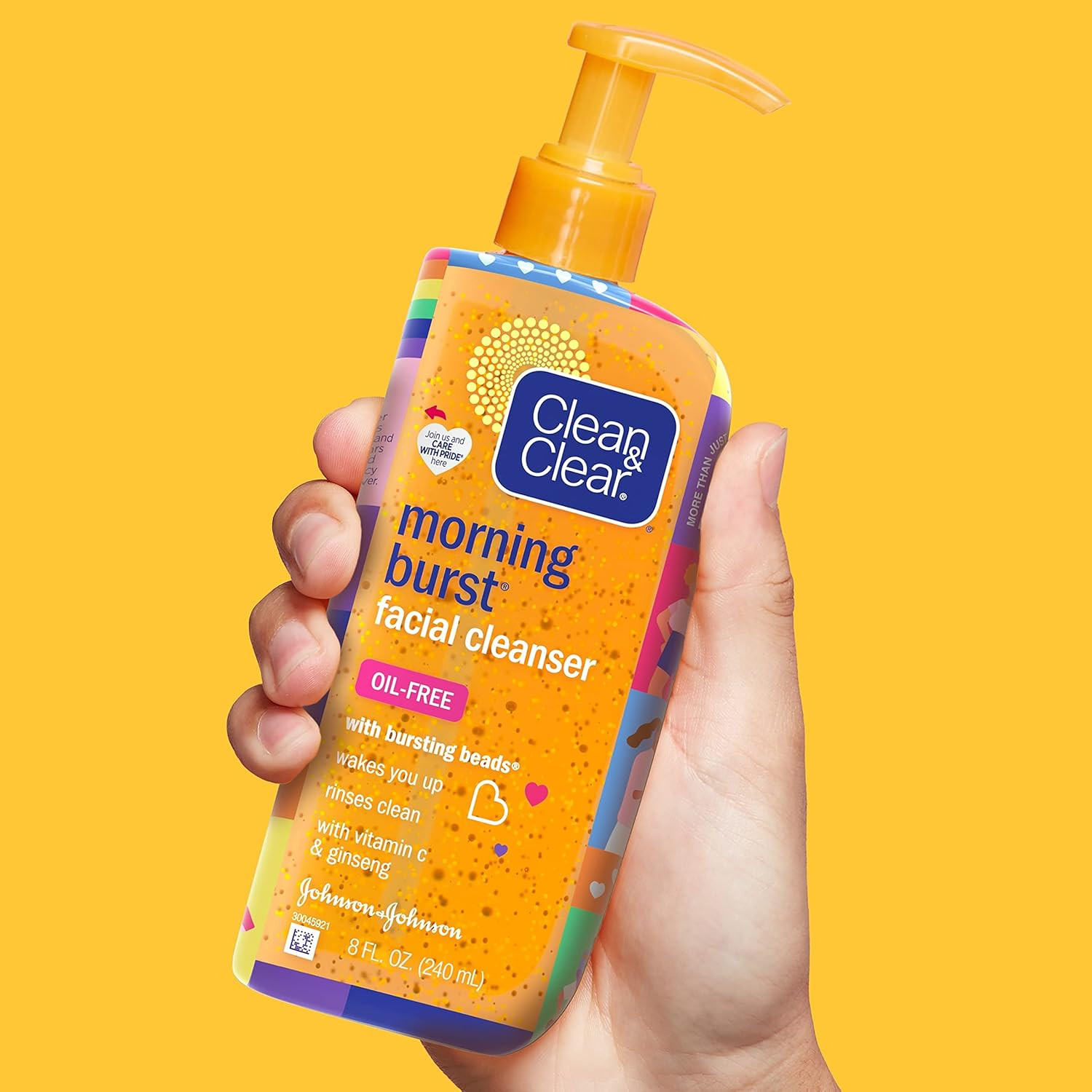 Morning Burst Oil-Free Facial Cleanser, Brightening Vitamin C & Ginseng, Daily F
