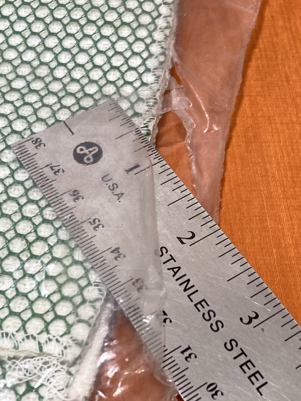 Vintage Wash N Scrub Wunda Cloth Nylon Net Backed W/Cotton Waffle OK for Teflon