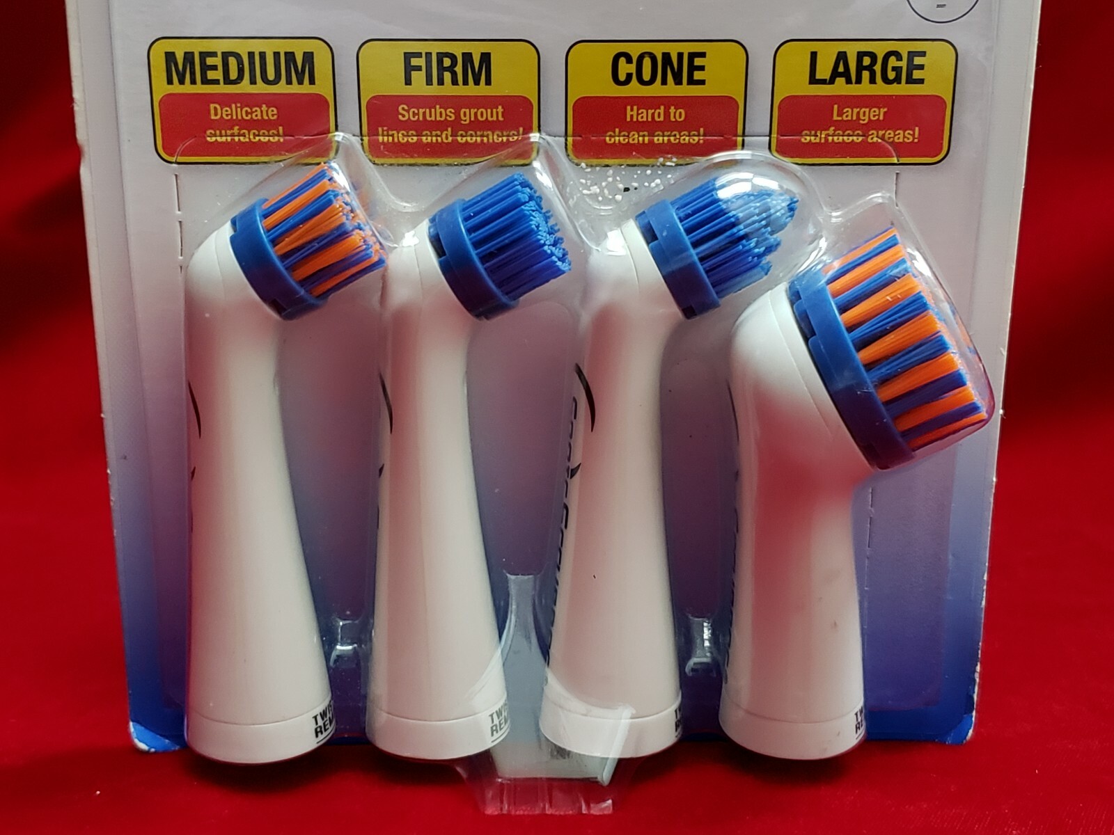 Sonic Scrubber Bathroom Power Cleaner Interchangeable Brushes (Brand New Sealed)