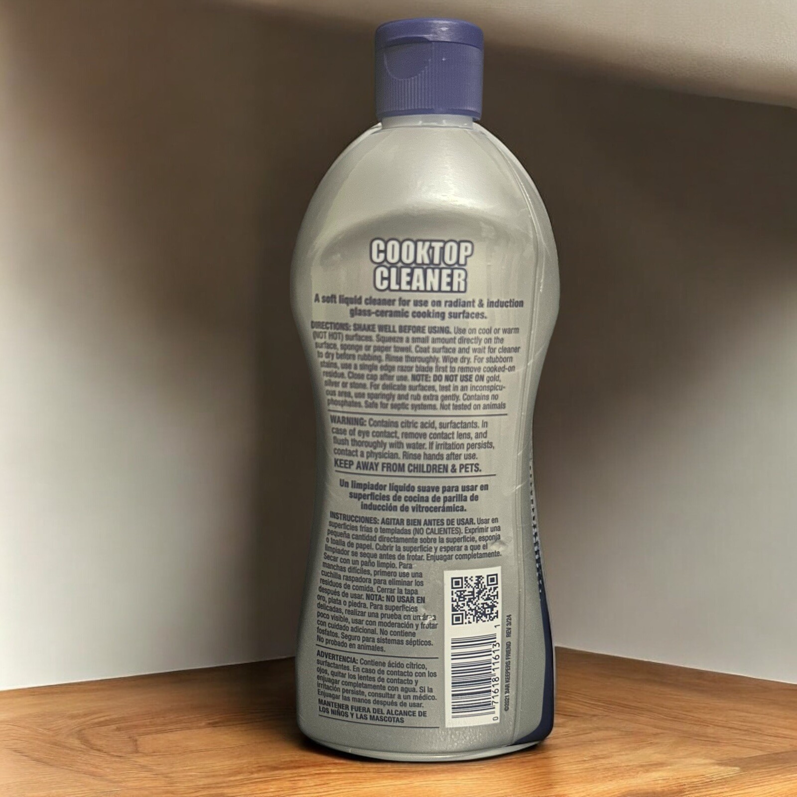 Bar Keepers Friend Cooktop Cleaner Liquid 13 oz Radiant & Induction Glass +