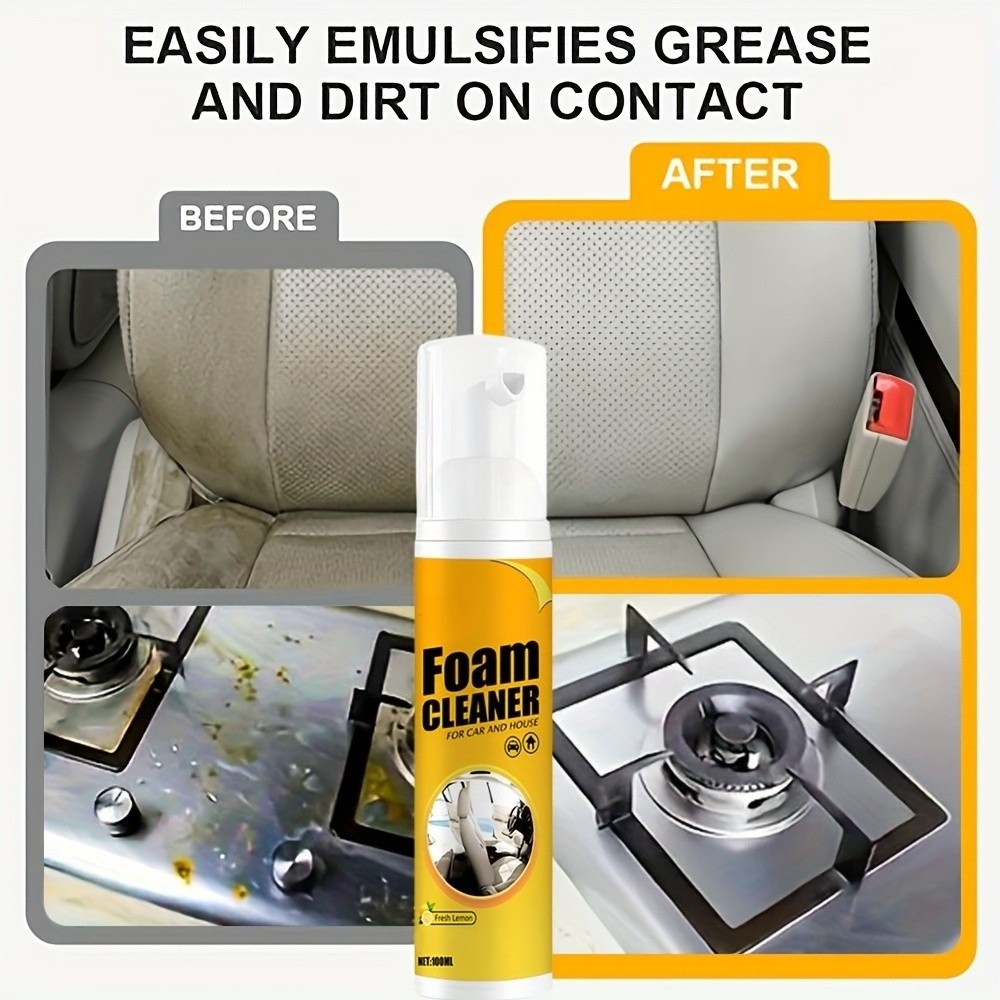 Multi-Functional Reliable Economical Compact 3Pcs Multi-purpose Car Foam Cleaner