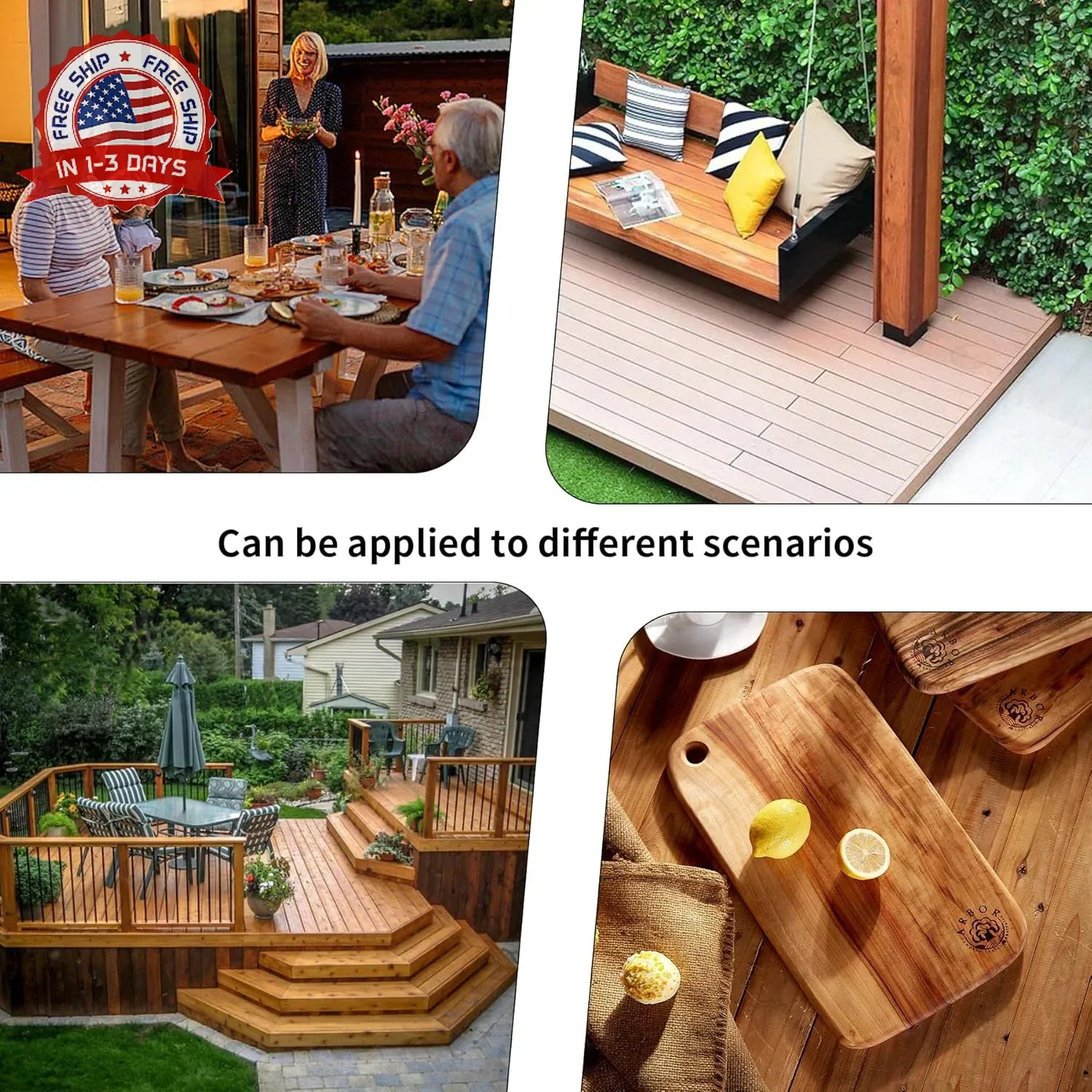 8 oz 100% Natural Pure Tung Oil for Wood Finishing Food Grade Safe, Waterproof T