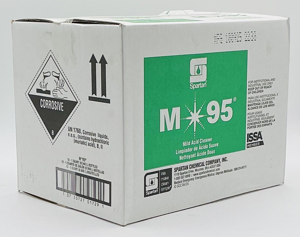 Spartan M95 Mild Acid Cleaner Pine Scent, 1 Quart, 12 Per Case