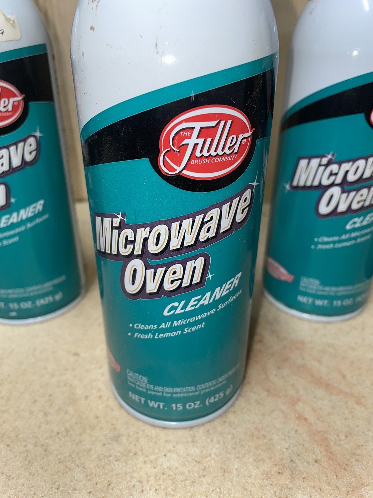 5 Fuller Microwave Oven Cleaner Spray Cans 15oz