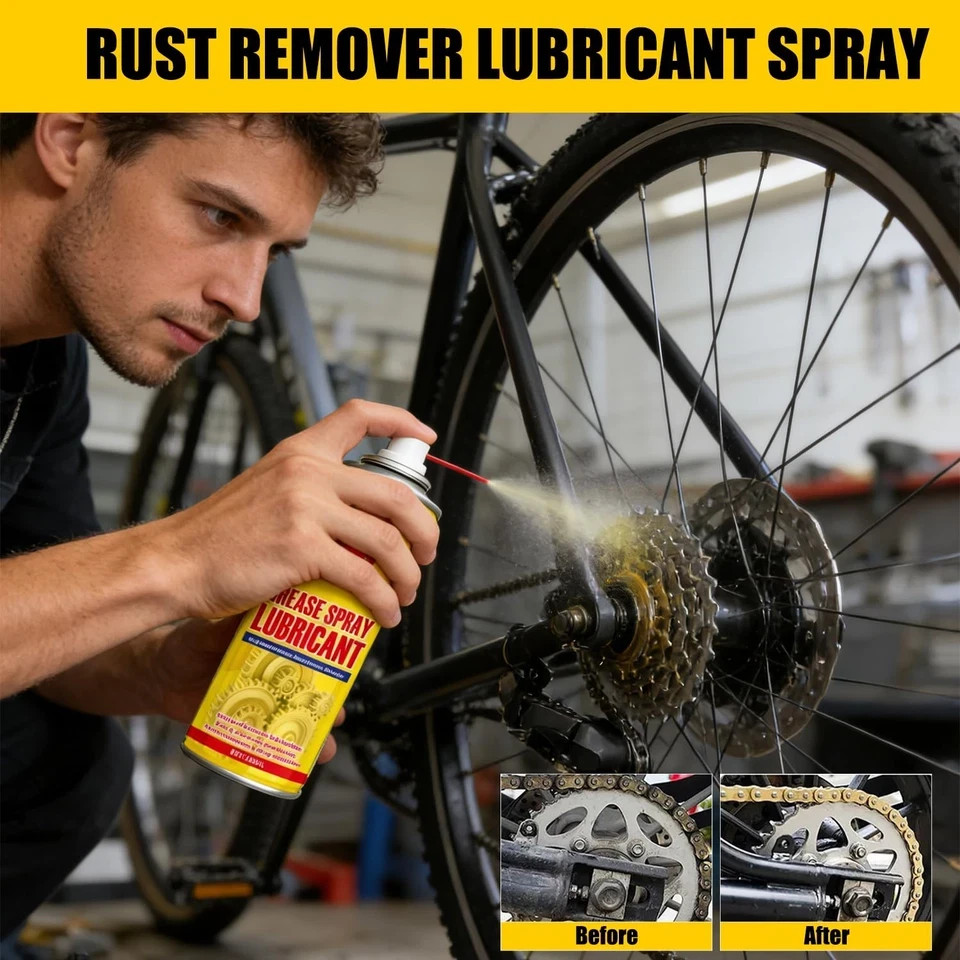 Anti Rust Remover Lubricant Spray Penetrating Oil Metal Rust Dissolver Tools Cha