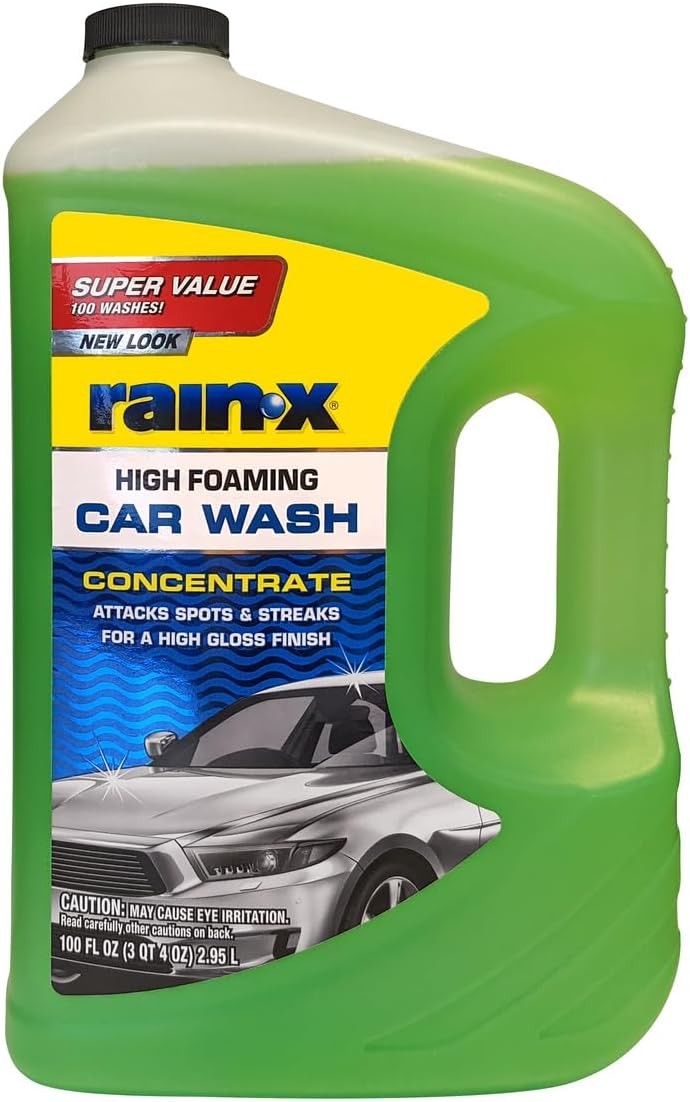 Rain-X 620191 Foaming Car Wash – 100 fl oz. High-Foaming, Concentrated Formula F