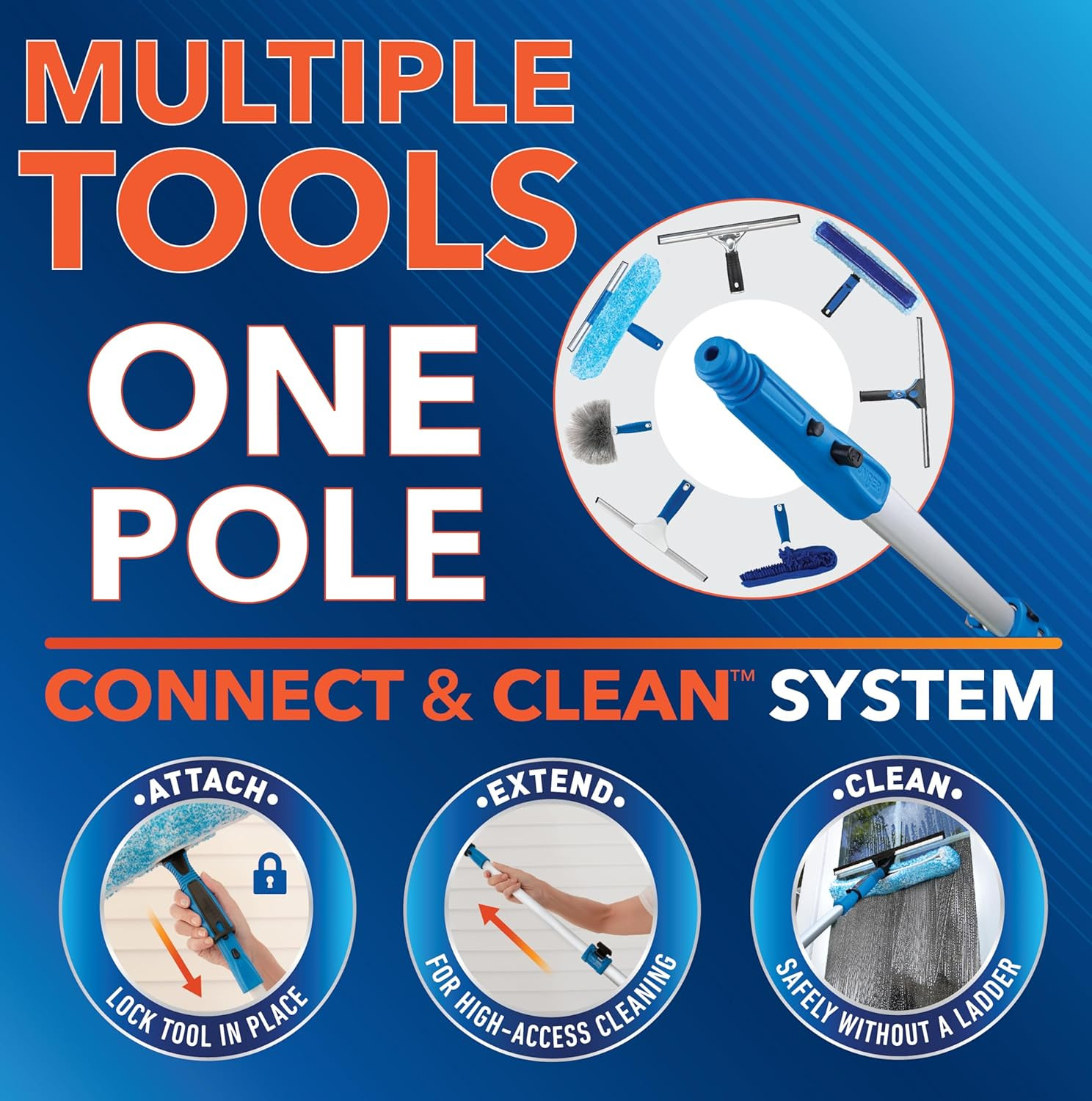 Professional Connect and Clean Total Pro Cleaning Kit, All-In-One Household Wind