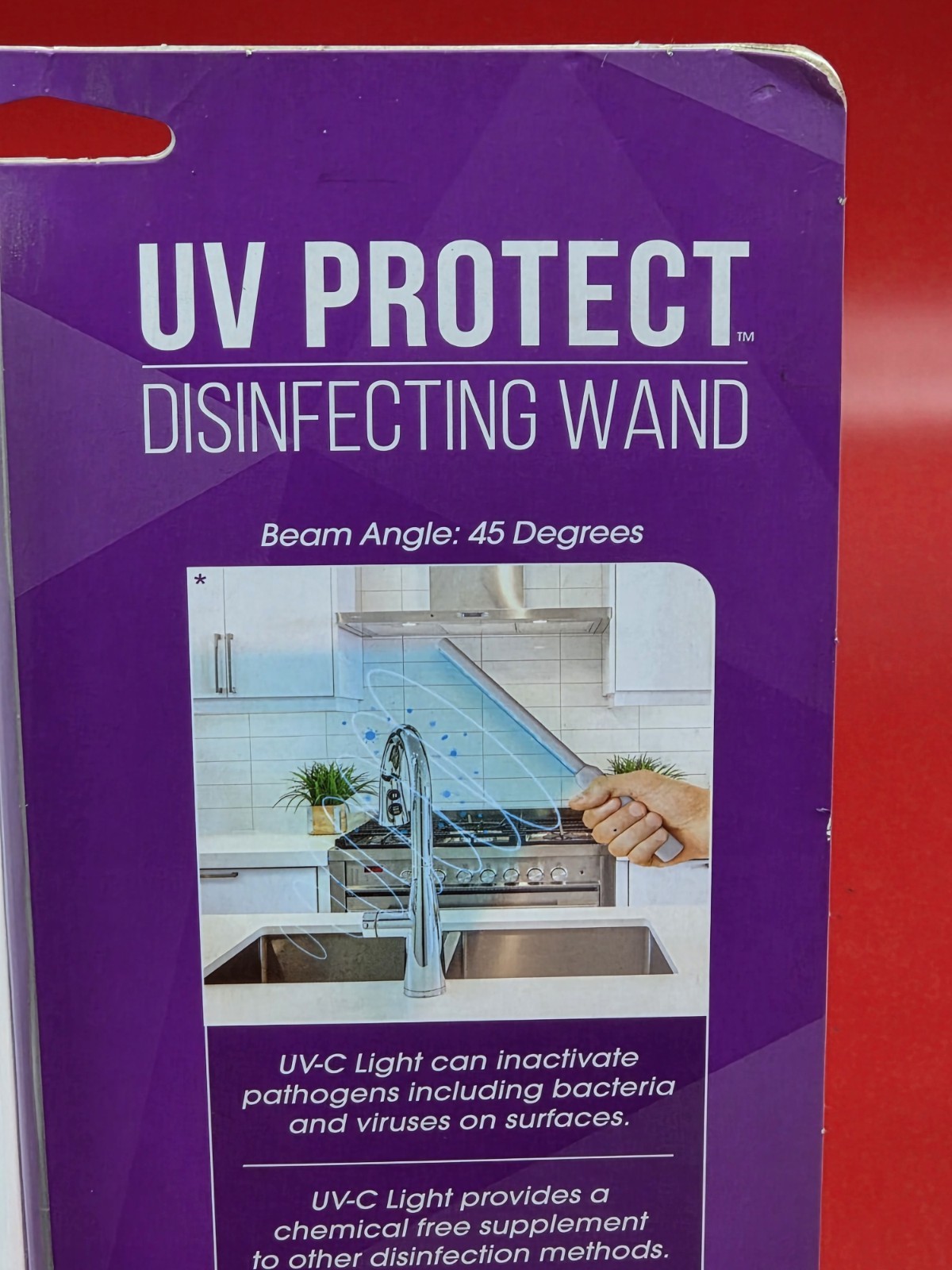 New Feit Electric 6-Watt Portable Disinfecting Sanitizing Wand Rechargeable USB