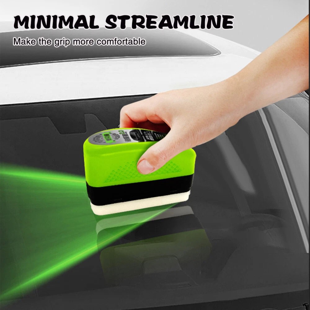3PCS 2026 New Automotive Oil Film Cleaning Brush Clear Vision Glass Cleaner