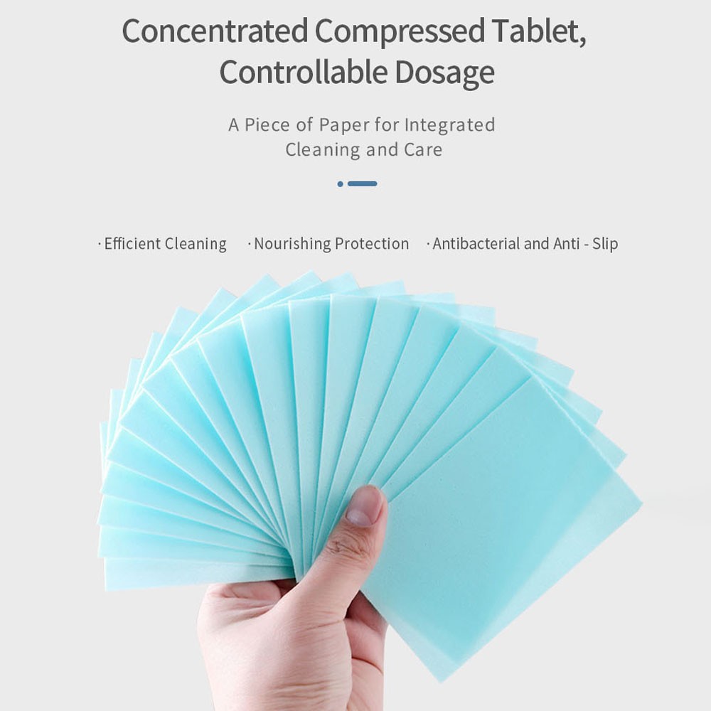 Multi-Effect Floor Cleaning Sheets,100pcs Water-Soluble Floor Cleaning Sheets