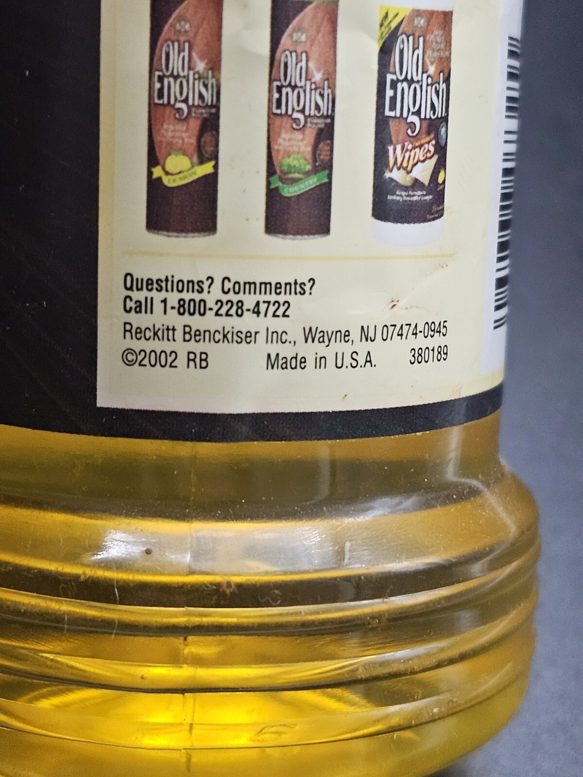 Vtg Old English Lemon Oil Furniture Polish 2002 Wood Conditioners Cleaners 16 Oz