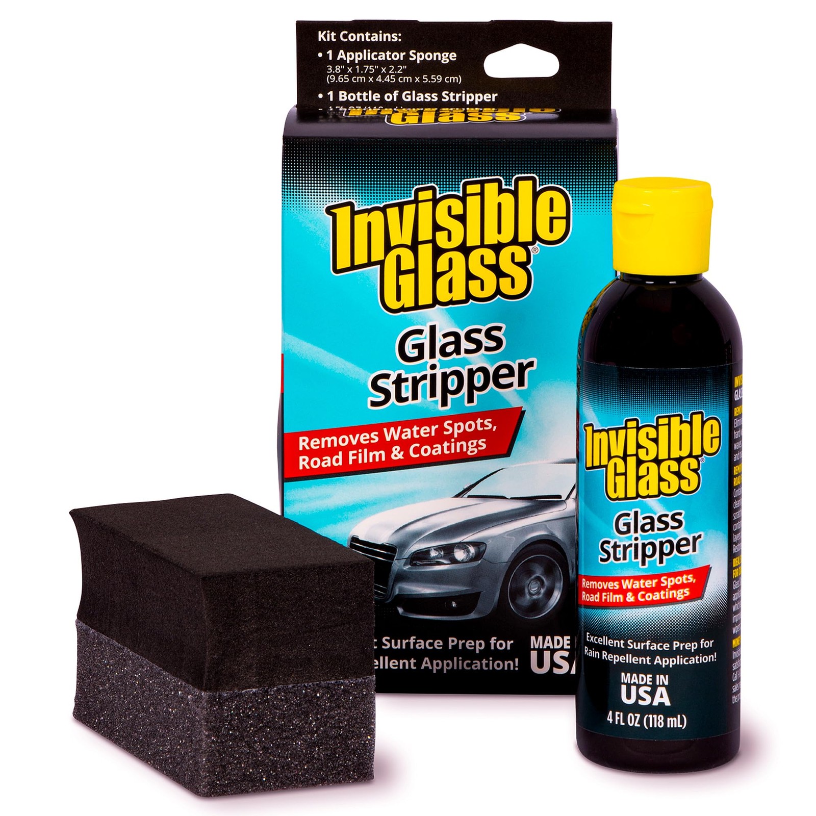 Invisible Glass 91411 Glass Stripper – Hard Water Spot Remover – Strips Coatings