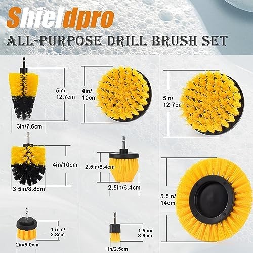18 Pack Drill Brush Attachment Set for Car, Bathroom, Carpet, Tile, Grout