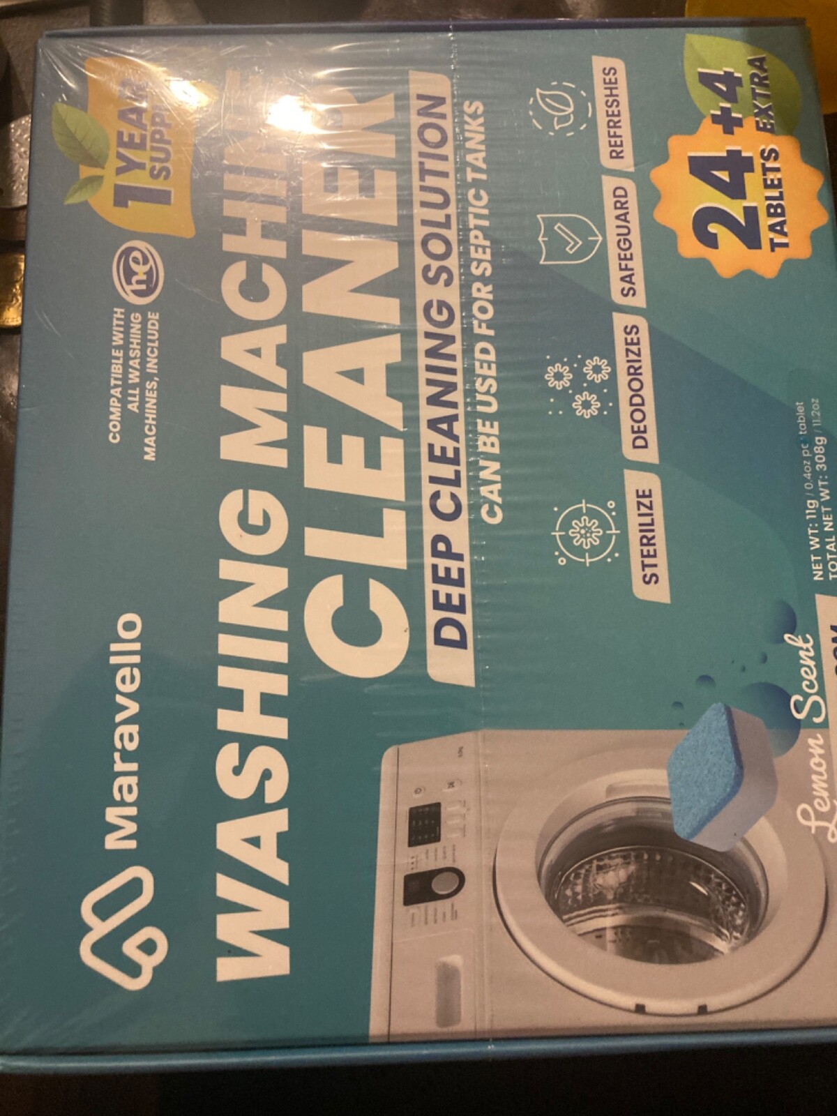 Maravello Washing Machine And Dishwasher Cleaning Tablets Bundle – Includes 1…