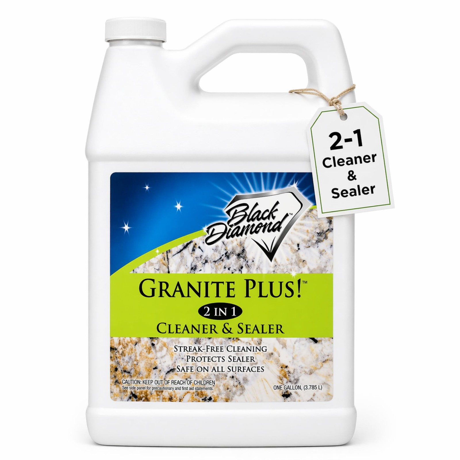 128 Fl Oz (Pack of 1), Granite Plus! 2 in 1 Cleaner & Sealer for Granite,…