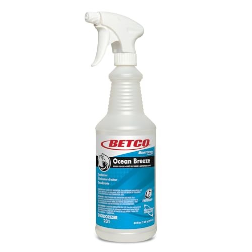 BETCO BEST SCENT OCEAN BREEZE SPRAY BOTTLES, 32 OZ, CASE OF 12 2313200 – WHITE