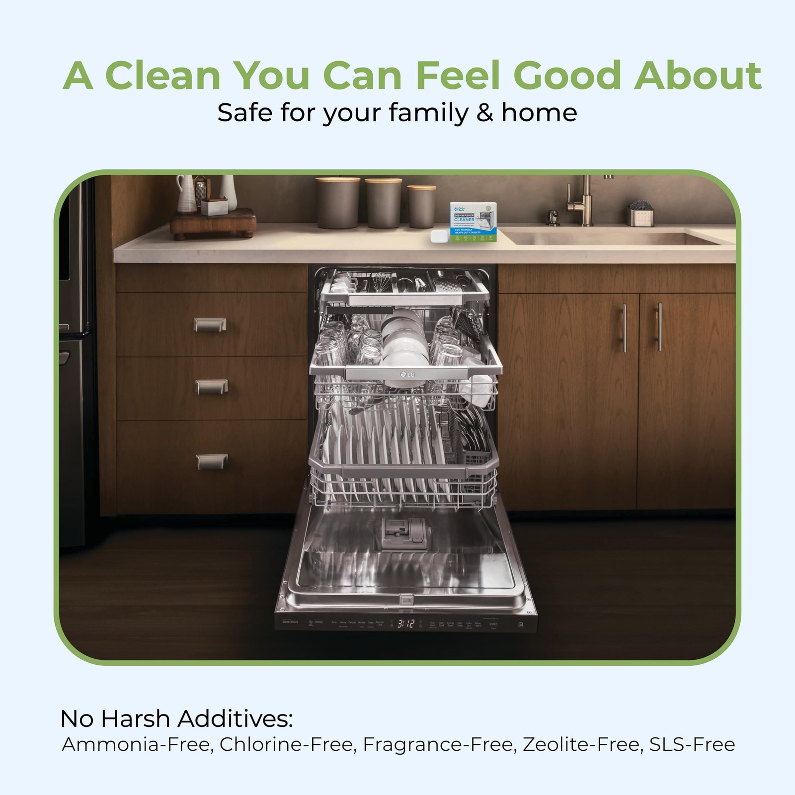 Dishwasher Cleaner and Deodorizer XL Tablets – Heavy-Duty Descaler & Odor Rem…