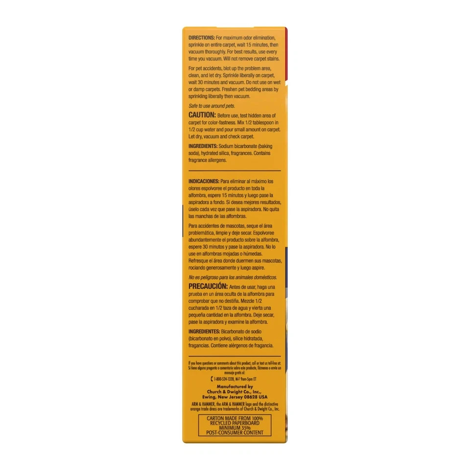 Arm Hammer Carpet Odor Eliminator, Pet Fresh 30 oz. 3 pack
