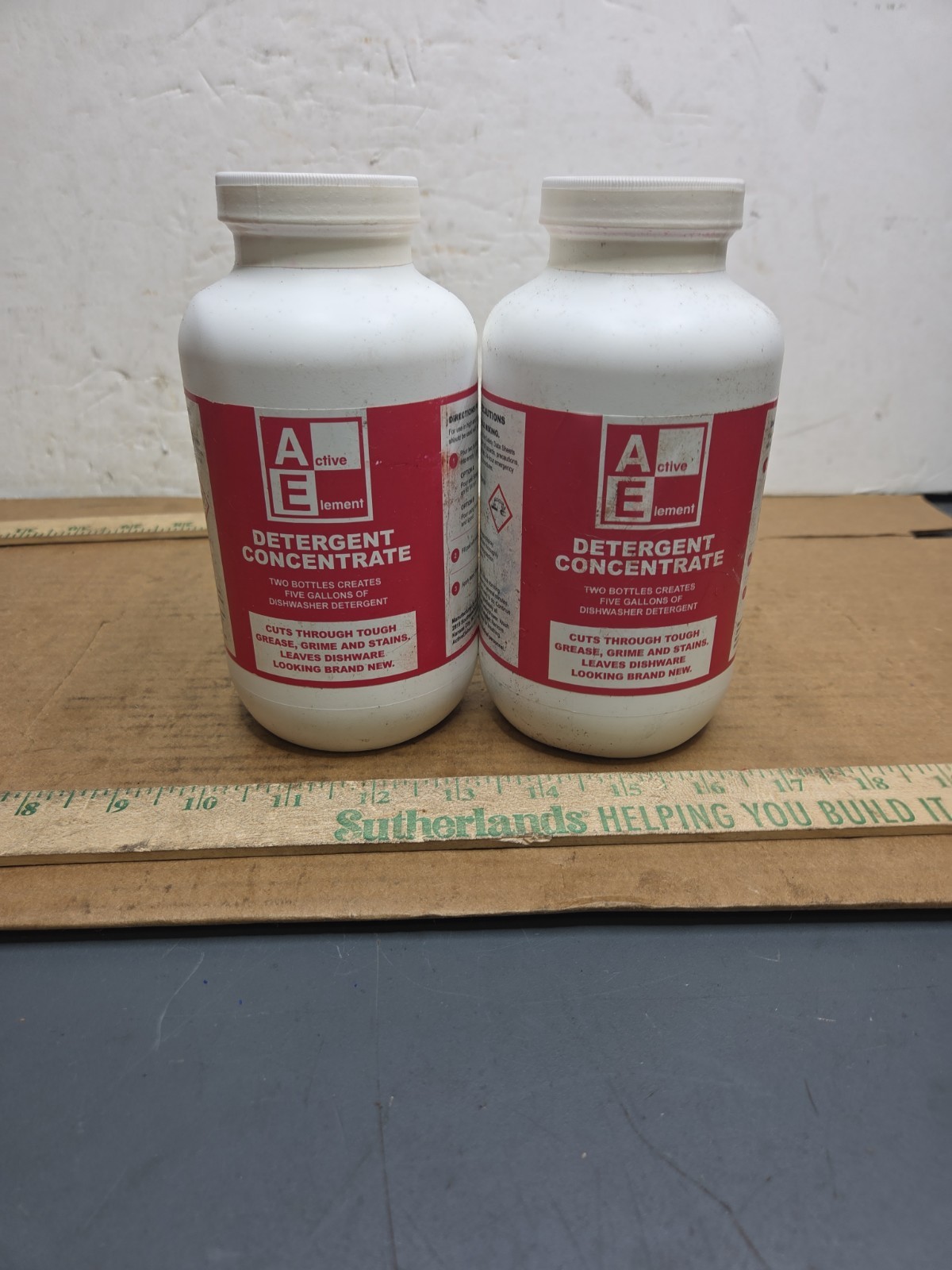AE Commercial Dishwasher Detergent – Active Element – Makes One 5 Gallon Pail –