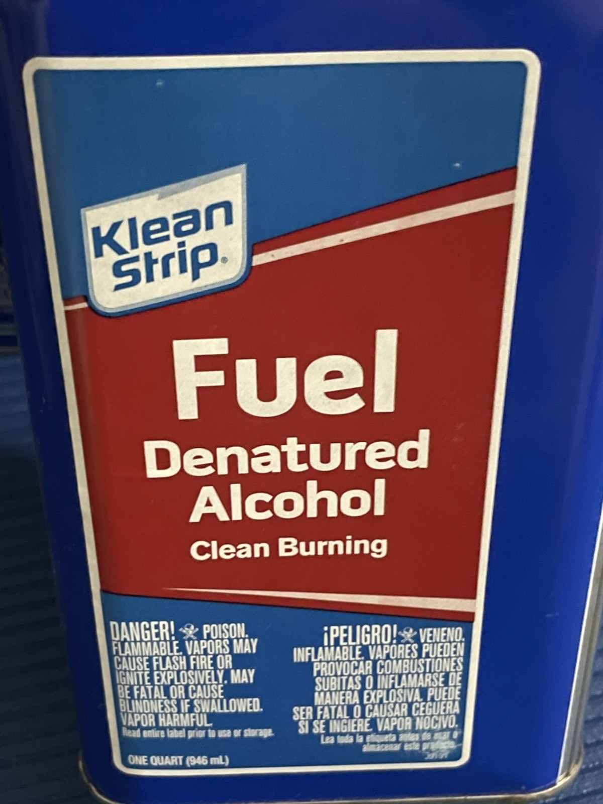 2 Klean Strip GSL26 Denatured Alcohol Clean Burning Fuel 1 Quart Each