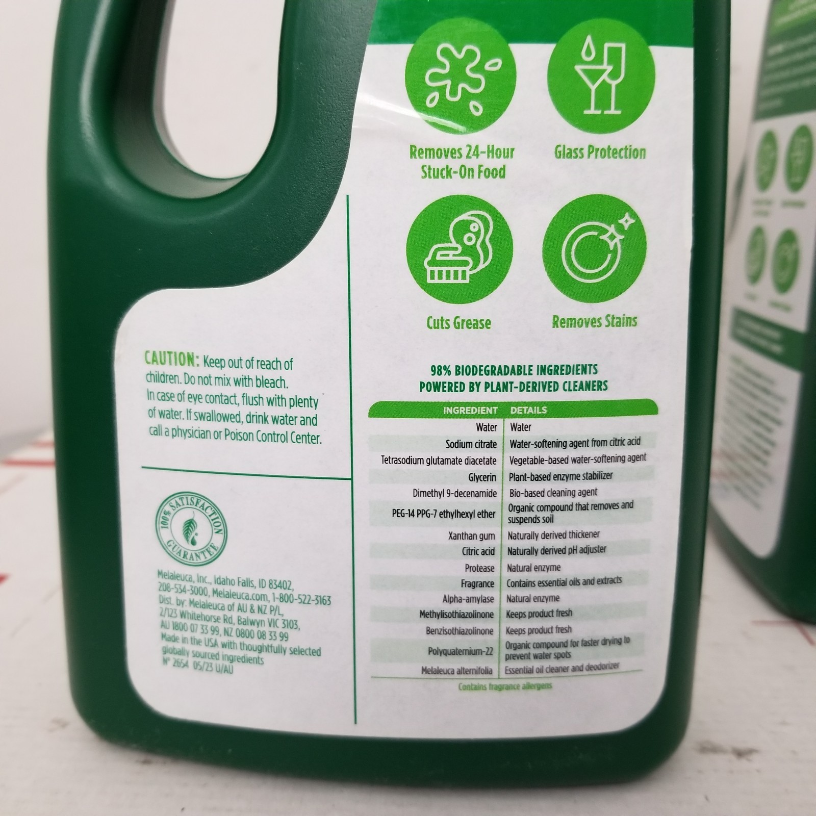 2 MELALEUCA Diamond Brite Eco-Sense Concentrated Liquid Dishwasher Detergent