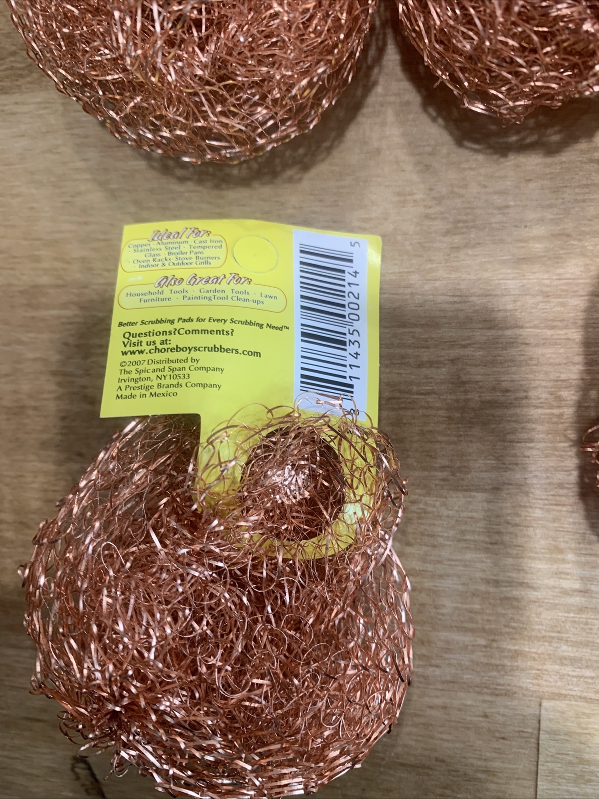 (10 Pack) Chore Boy Copper Scrubbers Scouring Pad, 100% Pure Copper Steelwool