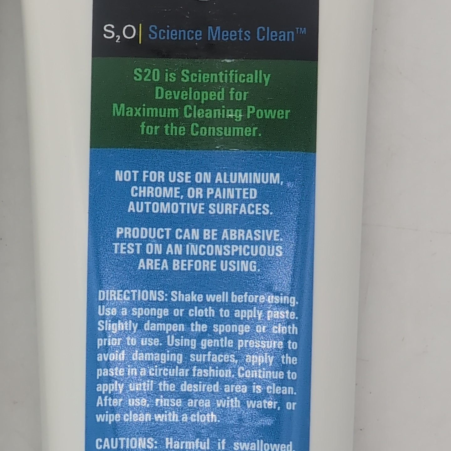 S2O All Purpose Cleaning Paste 4.05-ounce 2 Tubes for Tile Stainless Steel Glass