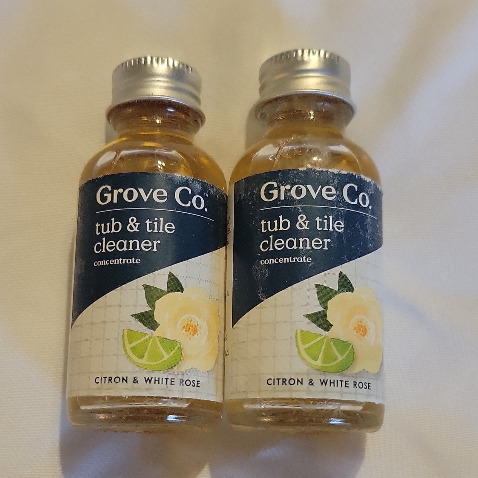 Grove Co. Tub & Tile Cleaner Concentrate Citron & White Rose 2 Pack 1oz