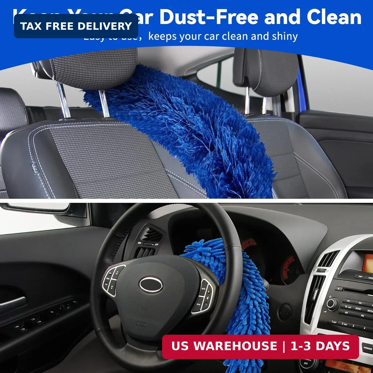 Dusters for Cleaning, Duster with Extension Pole 5 in 1 Kit, Cobweb Duster, Long