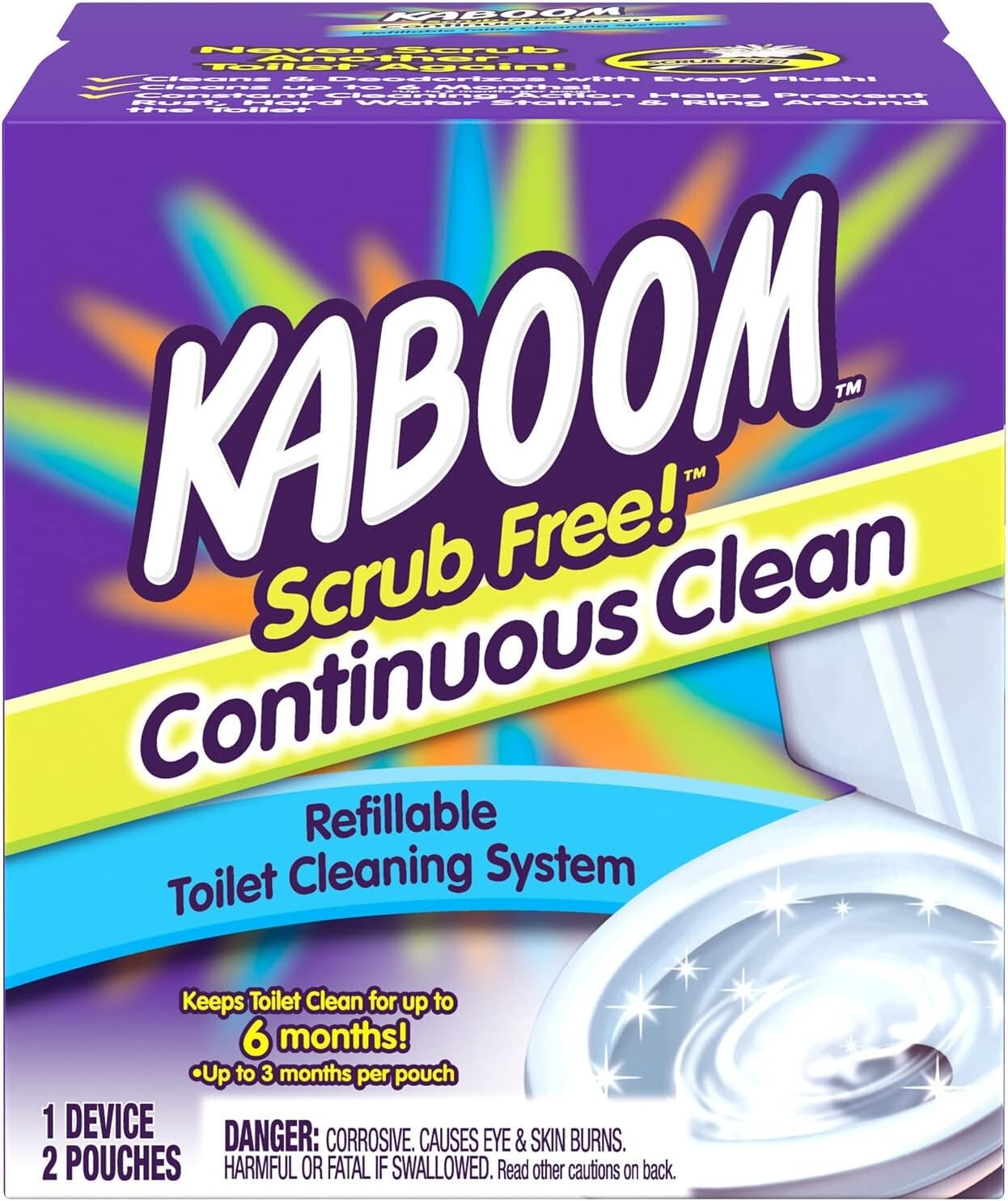 Free! Toilet Bowl Cleaner System Cleans To 6 Months w/ 2 Refills