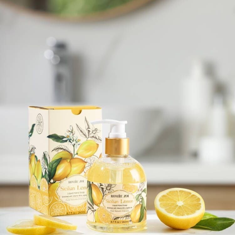 Liquid Hand Soap with Box – Lemon – 260ml/ 8.7 fl.oz