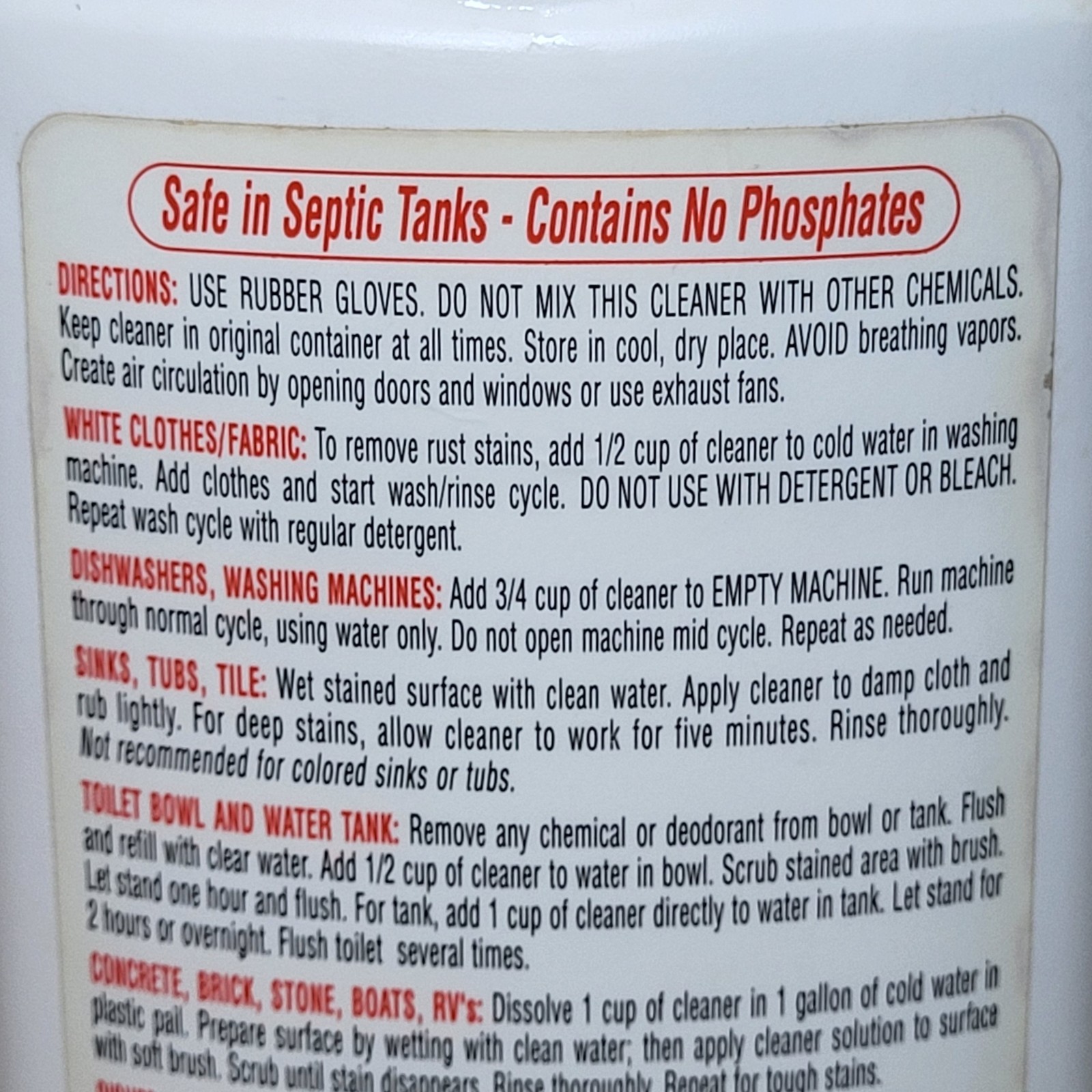 Magic RUST & IRON Stain Remover Powder Formula 18 oz DISCONTINUED 80% Full