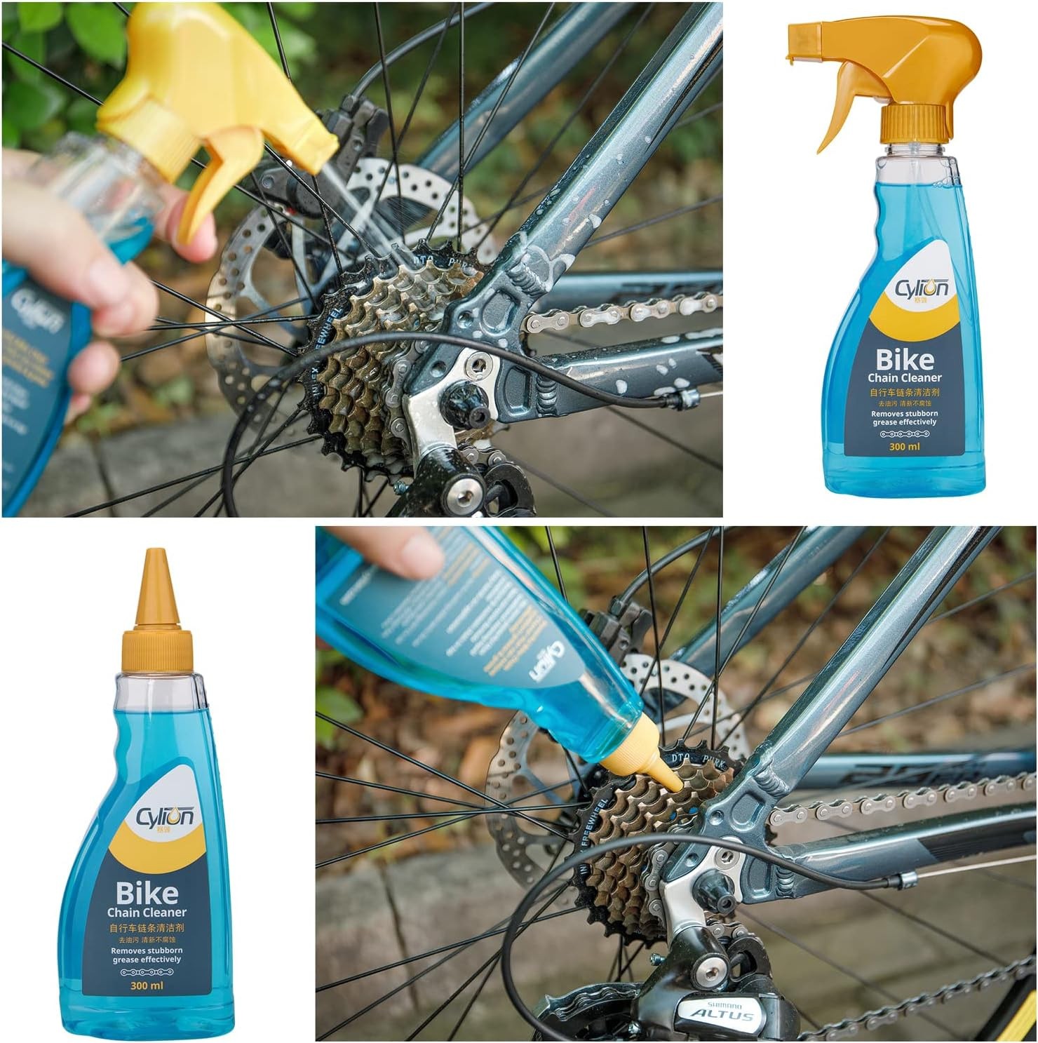 CXWXC Bike Cleaning Kit Including Bicycle Chain Scrubber, Bike Cleaner Brush …