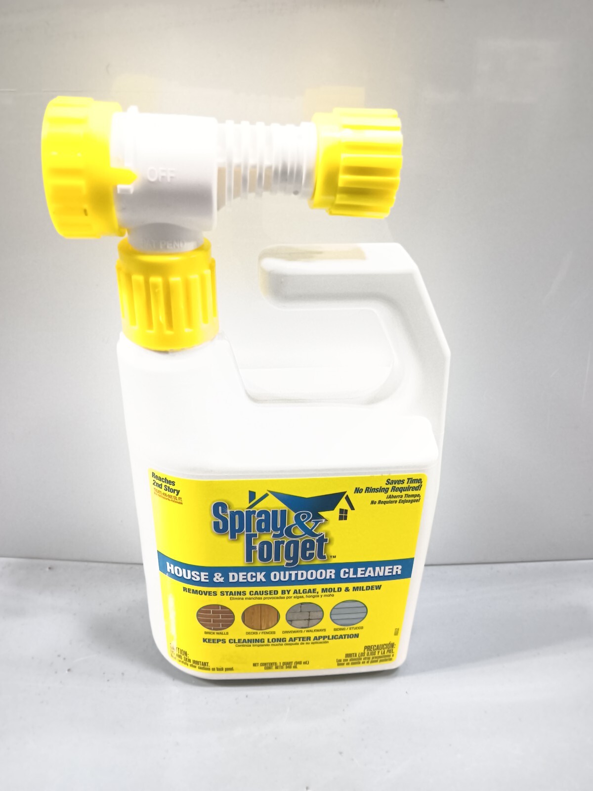 SPRAY & FORGET HOUSE & DECK OUTDOOR CLEANER 1QUART