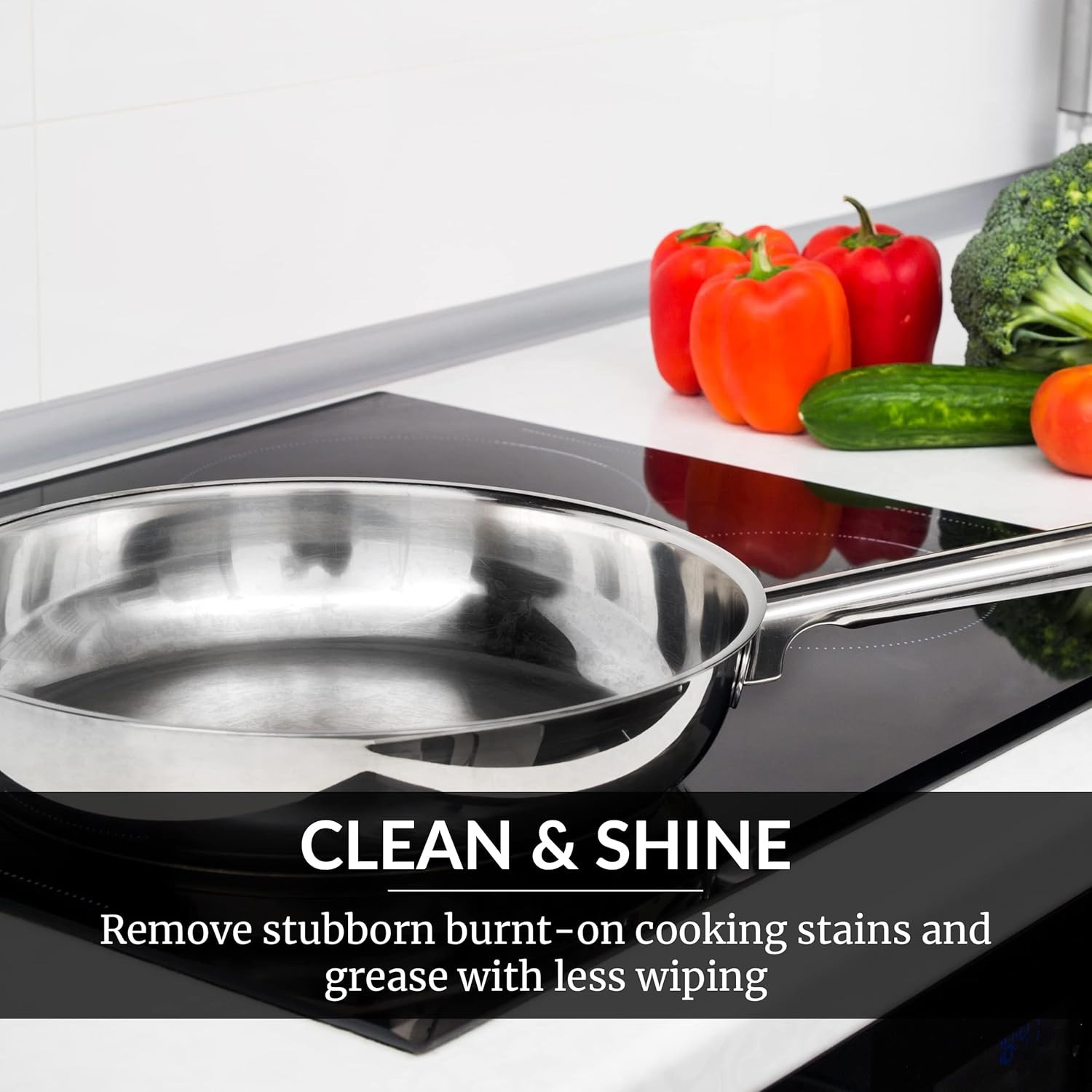 HOPE’S Cooktop Cleaning Cream, Fast Acting No-Rinse Cooktop Cleaner for Glass Ce