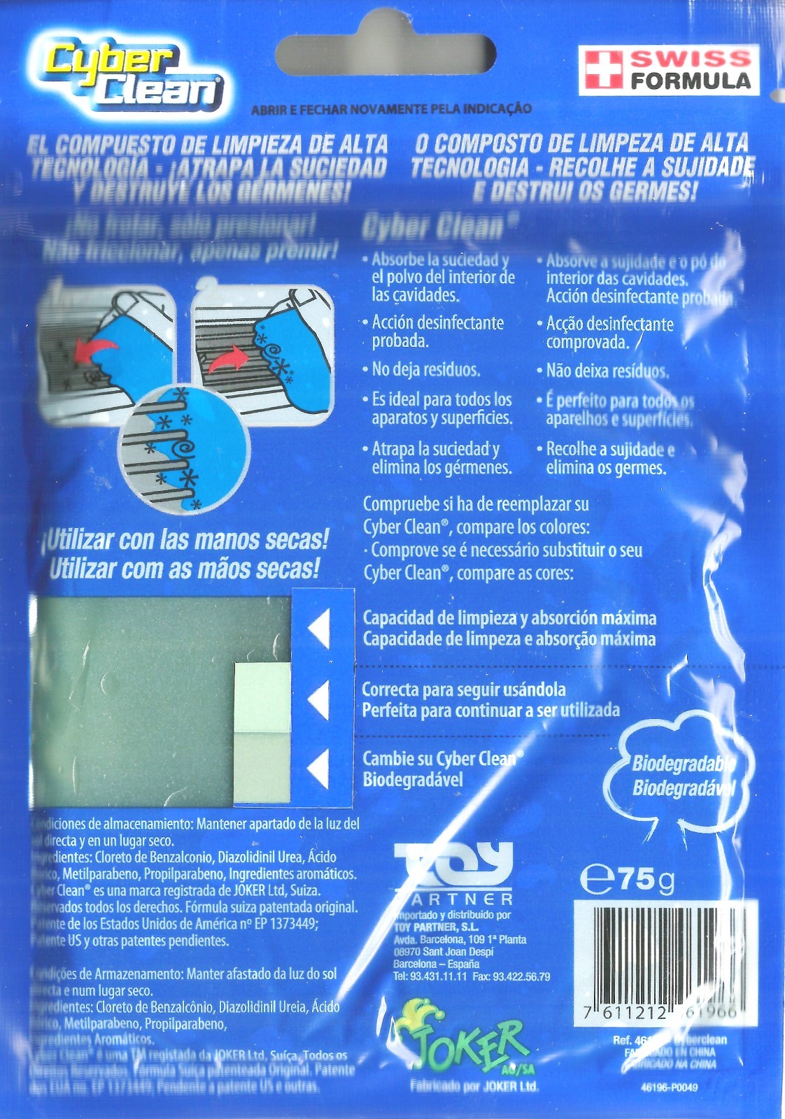CyberClean Cleaning GEL Super magic cleaner Cyber Clean BLUE slime car keyboards