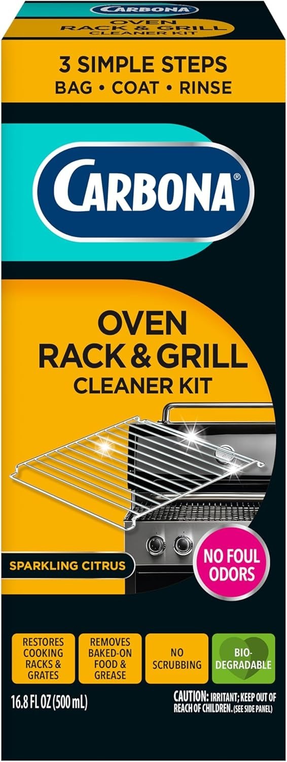 Complete No-Scrub Oven & Grill Cleaner Kit – Includes Bag & Gloves, 16.8 Fl Oz